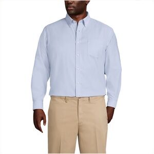 Lot of THREE Lands' End Men's Casual Button Down Shirts.